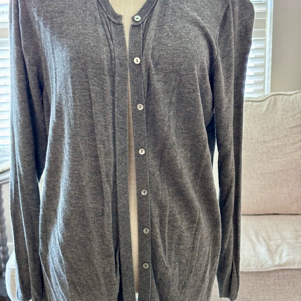 August Silk Charcoal Knit Top - Picture 5 of 11